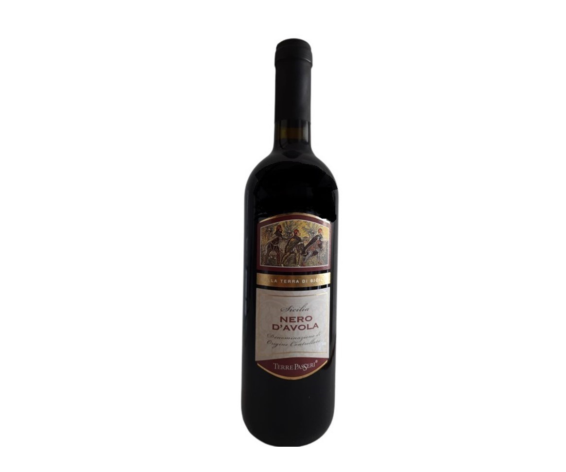 VINHO TINTO NERO D' AVOLA TERRE PASSERI - ITALIA - 750 ML